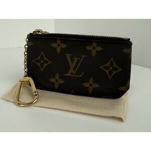 Louis Vuitton Monogram Brown Canvas Coin Purse / Key Pouch